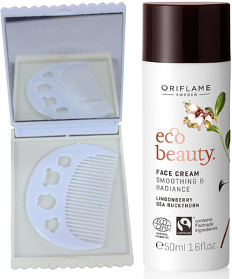 

Oriflame Sweden Ecobeauty Face Cream 50ml (32199) With Comb Mirror Set(Set of 3)