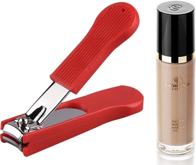 

Oriflame Sweden Giordani Gold Long Wear Mineral Foundation SPF 15 30ml (Rose Beige - 31805) Wth Nail Cutter(Set of 2)