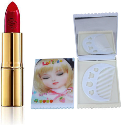 

Oriflame Sweden Giordani Gold Iconic Lipstick SPF 15 4g (True Red - 30454) With Mirror Comb(Set of 3)