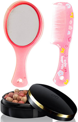 

Oriflame Sweden Giordani Gold Bronzing Pearls 25g (Natural Peach - 32083) Wth Mirror Comb Set(Set of 3)