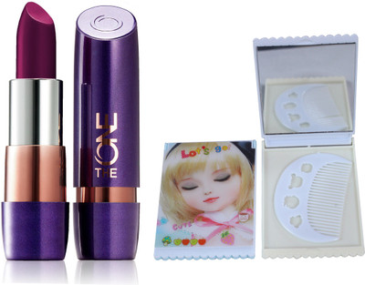 

Oriflame Sweden The ONE 5-in-1 Colour Stylist Lipstick 4g (Deep Purple - 33545) With Mirror Comb(Set of 3)