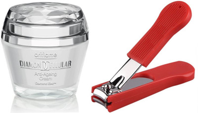 

Oriflame Sweden Diamond Cellular Anti-Ageing Cream 50ml (13659) with Nail Cutter(Set of 2)