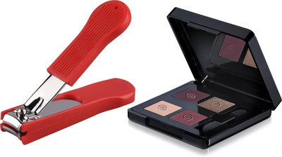 

Oriflame Sweden Giordani Gold Eye Shadow Quad 5.2g (Radiant Plum - 32077) Wth Nail Cutter(Set of 2)