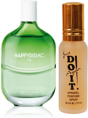 

Oriflame Sweden Happydisiac Man Eau de Toilette 75ml (32159) With Just Do It Perfume 30ml(Set of 2)