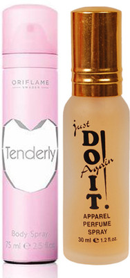

Oriflame Sweden Tenderly BS (30063) With Just Do It Perfume 30ml(Set of 2)