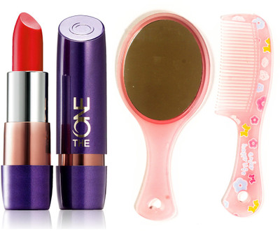 

Oriflame Sweden The ONE 5-in-1 Colour Stylist Lipstick 4g (Erratic Orange - 33543) With Comb Mirror(Set of 3)