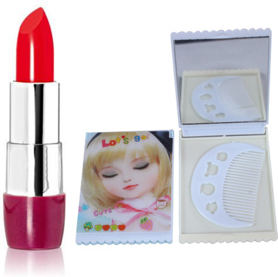 

Oriflame Sweden The ONE 5-in-1 Colour Stylist Lipstick Intense Collection (Sunset Red - 32243) With Mirror Comb(Set of 3)