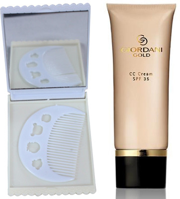 

Oriflame Sweden Giordani Gold CC Cream SPF 35 40ml (Natural - 30989) Wth Comb Mirror Set(Set of 3)