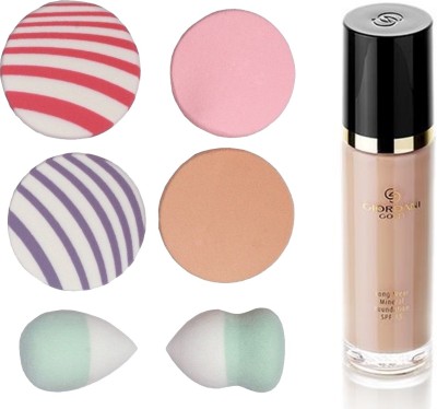 

Oriflame Sweden Giordani Gold Long Wear Mineral Foundation SPF 15 30ml (Light Rose - 31803) Wth Puff Sponge(Set of 7)