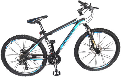 

Atlas Sting 6061 Alloy Bicycle For Adults 26 T Mountain/Hardtail Cycle(24 Gear, Multicolor), Black;blue