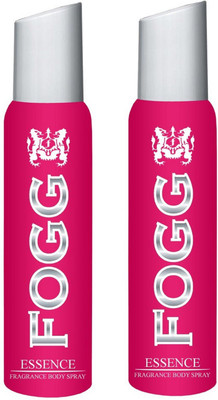 

Fogg Essence Fragrant Body Spray Pack of 2 Combo (120ML each) Perfume Body Spray - For Women(240 ml, Pack of 2)