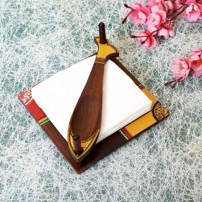 

Unravel India 0 Compartments Wood Tissue Holder(Brown)