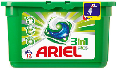 

Ariel Laundry 3 In 1 Liquid Pods 12's Original Regular Detergent Pod(12 Pods)