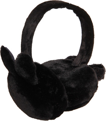 

FabSeasons Winter Outdoor Wear Adjustable Size Ear Muffs / Warmer for Girls and Women, Ideal Head /Hair Accessory during winters. Foldable and can fit in your Handbag too Ear Muff(Pack of 1), Black