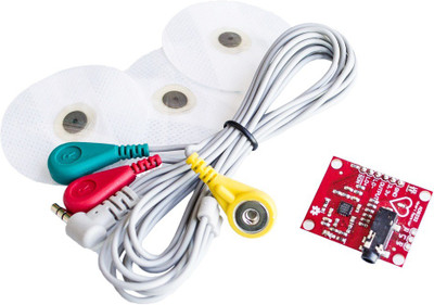 

TechWiz Single Lead AD8232 ECG Monitoring Kit / Heart Beat Monitoring Module Educational Electronic Hobby Kit