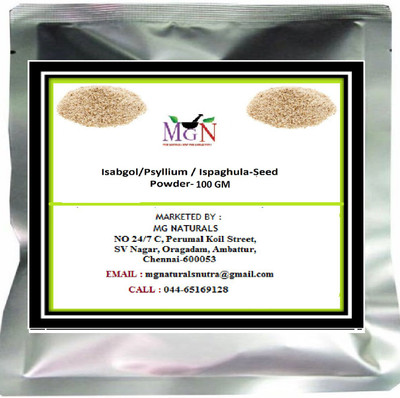 

MG Naturals Isabgol/Psyllium / Ispaghula-Seed Powder 100 GM(100 g)