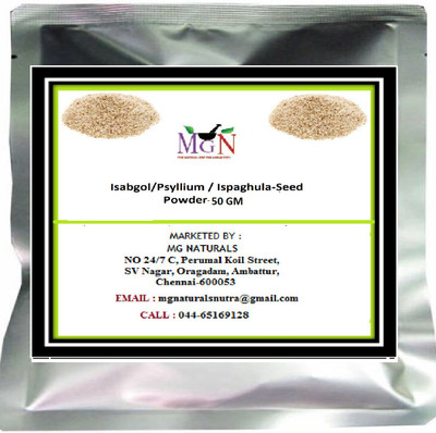 

MG Naturals Isabgol/Psyllium / Ispaghula-Seed Powder 50 GM(50 g)