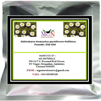 

MG Naturals Akkirakara-Anacyclus pyrethrum-Pellitory-Powder-250 GM(250 g)