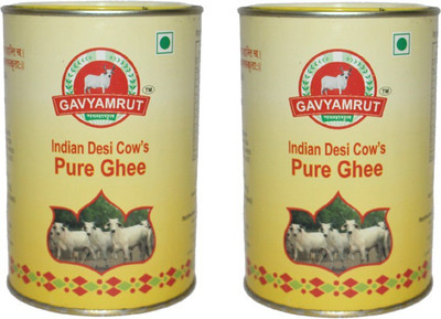 

Gavyamrut indian desi pure -500X2 Ghee 1 L Can(Pack of 2)