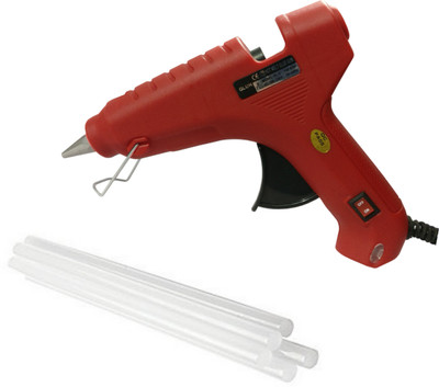 

iwill Red 60watt 60 Wtt Hot Melt Glue Gun With On Off Switch and Indicator Free 5 Glue sticks Standard Temperature Corded Glue Gun(11 mm)