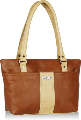 

Aisna Shoulder Bag(Brown, Beige), Beige;brown