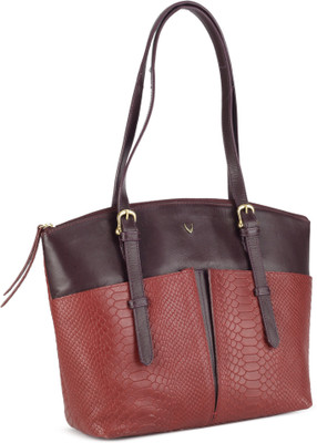 

Hidesign Hand-held Bag(Red, Brown), Brown;red