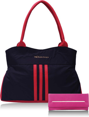 

Noble Designs Shoulder Bag(Black, Pink)