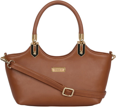 

FINEST Shoulder Bag(Brown, Gold)
