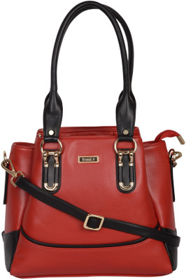 

FINEST Shoulder Bag(Red, Gold), Gold;red