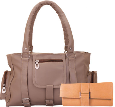 

Lady bar Shoulder Bag(Tan)
