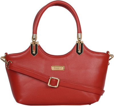 

FINEST Shoulder Bag(Red, Gold), Gold;red