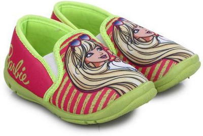 

Barbie Girls Slip on Espadrilles(Pink, Pink/fl-green