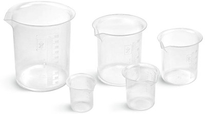 

BEXCO Beakers Euro Design Plastic 1000 Ml, Pack of 6(Multicolor)