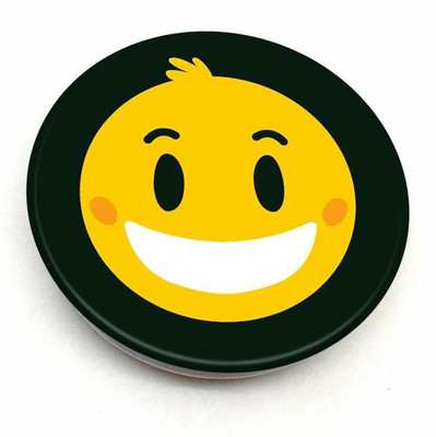 CRAZYINK White Smile Smiley Mobile Holder