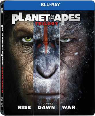 

Planet of the Apes: Trilogy - Rise of the Planet of the Apes + Dawn of the Planet of the Apes + War for the Planet of the Apes (Steelbook) [Blu-ray] [2017](Blu-ray English)