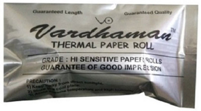 

Vardhaman 57mm x 18 mtrs Each pack contain 10 rolls 57mm x 18mtrs Paper Roll(Set of 10, White)