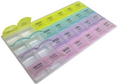 

Emmquor 7 Days 7 Days Pill Box (Assorted) Pill Box(Multicolor)