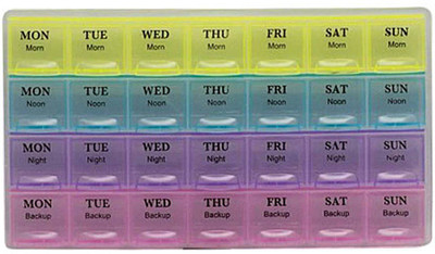 

Emmquor 7 Days 7 Days Pill Box (Assorted) Pill Box(Multicolor)