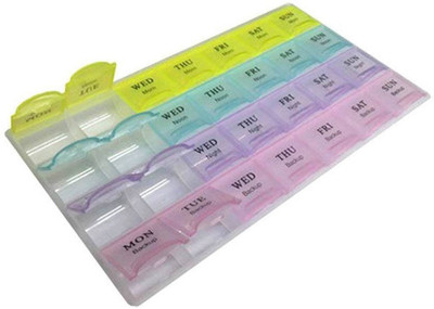 

Emmquor 7 Days 7 Days Pill Box (Assorted) Pill Box(Multicolor)