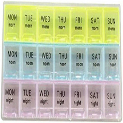 

Emmquor 7 Days 7 Days Pill Box (Assorted) Pill Box(Multicolor)