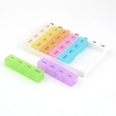 

Emmquor 7 Days 7 Days Pill Box (Assorted) Pill Box(Multicolor)