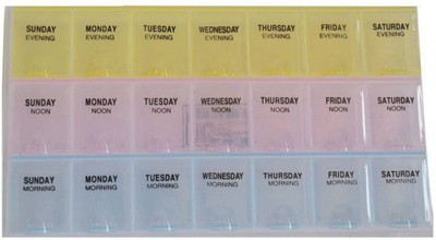 

Emmquor 7 Days 7 Days Pill Box (Assorted) Pill Box(Multicolor)