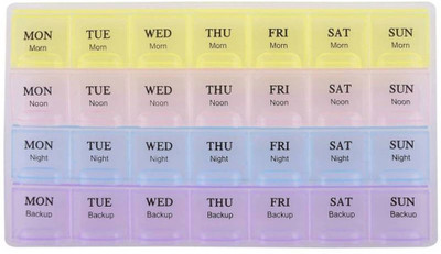 

Emmquor 7 Days 7 Days Pill Box (Assorted) Pill Box(Multicolor)