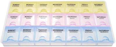 

Emmquor 7 Days 7 Days Pill Box (Assorted) Pill Box(Multicolor)