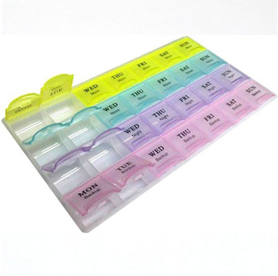 

Emmquor 7 Days 7 Days Pill Box (Assorted) Pill Box(Multicolor)