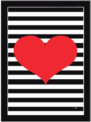 

Super-Man-Heart Paper Print(11.69 inch X 8.27 inch, Framed)