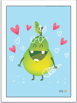 

Pear-Cartoon Paper Print(11.69 inch X 8.27 inch, Framed)