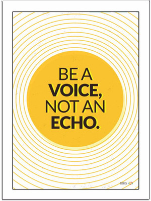 

Be A Voice Paper Print(11.69 inch X 8.27 inch)