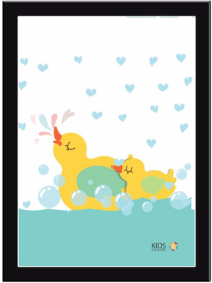 

Duck-Bubbles Paper Print(11.69 inch X 8.27 inch, Framed)