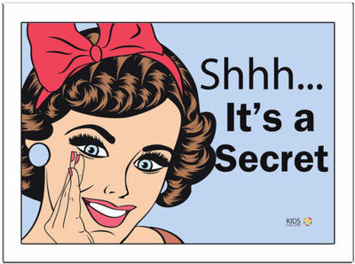 

Its-A-Secret Paper Print(11.69 inch X 8.27 inch, Framed)